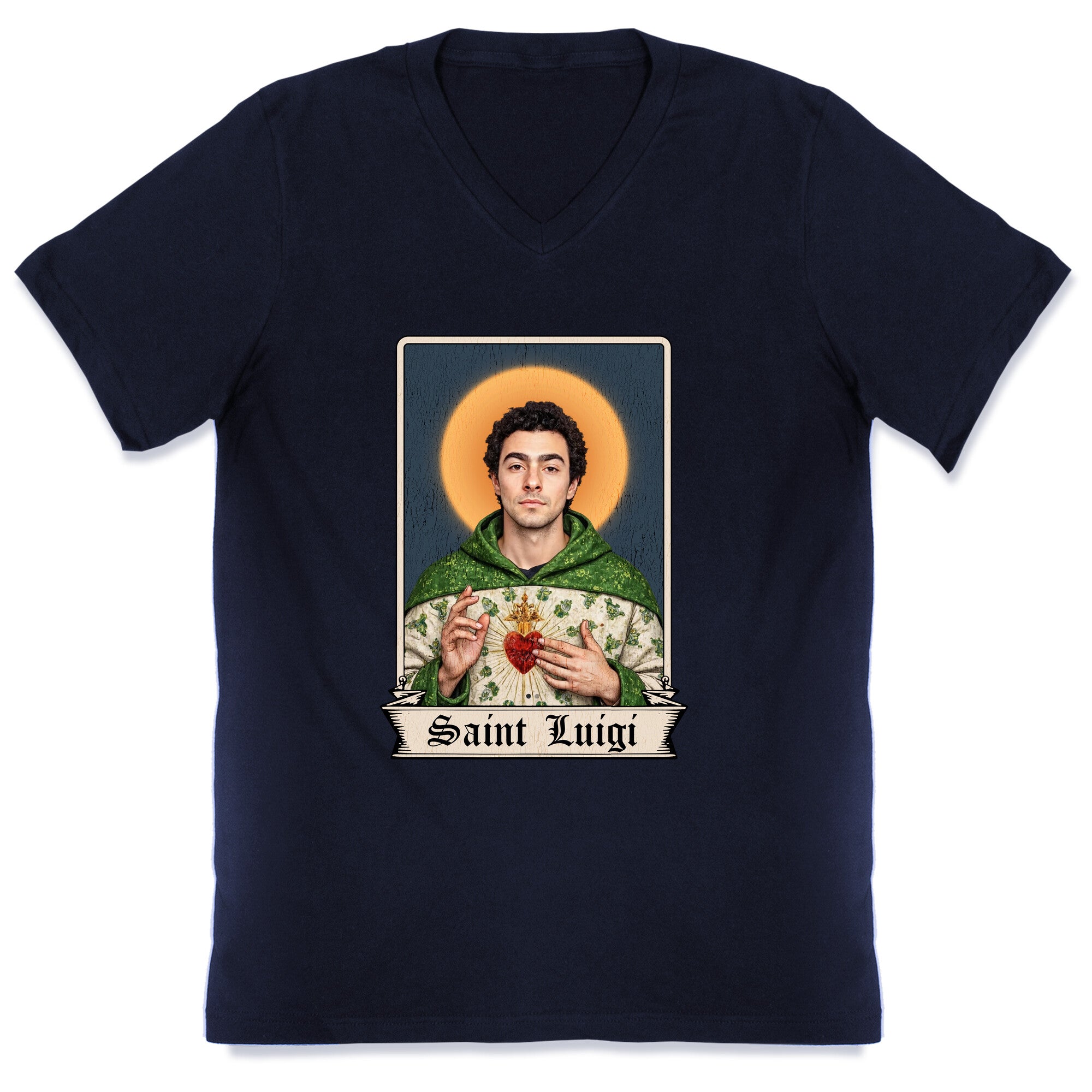 Saint Luigi Mangione V-Neck